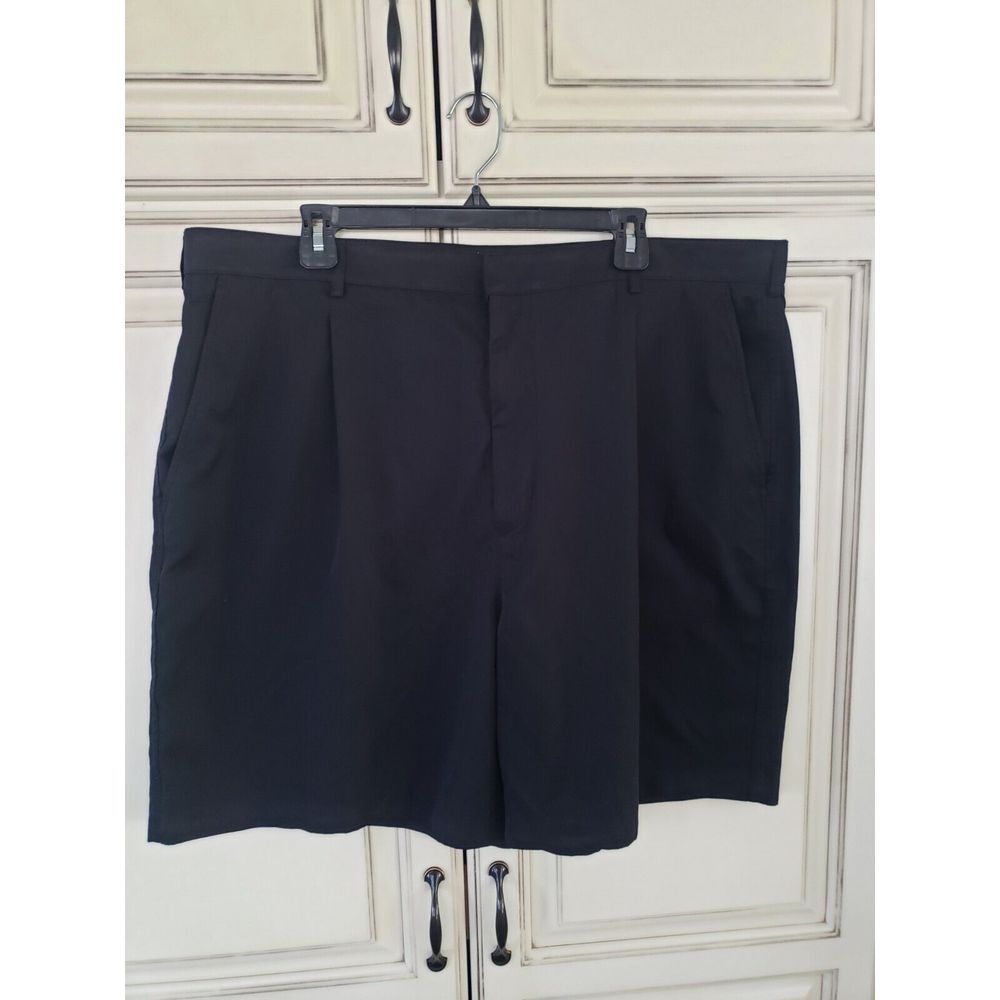 Walter Hagen Golf‎ Shorts Pleated Sz 42 Black 8" Inseam